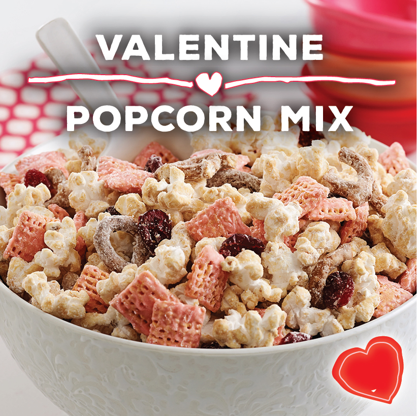 Valentine Popcorn Mix
