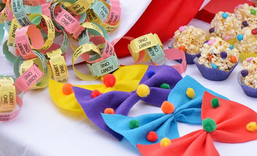 Easy Clown Bow Ties for a Kids’ Birthday
